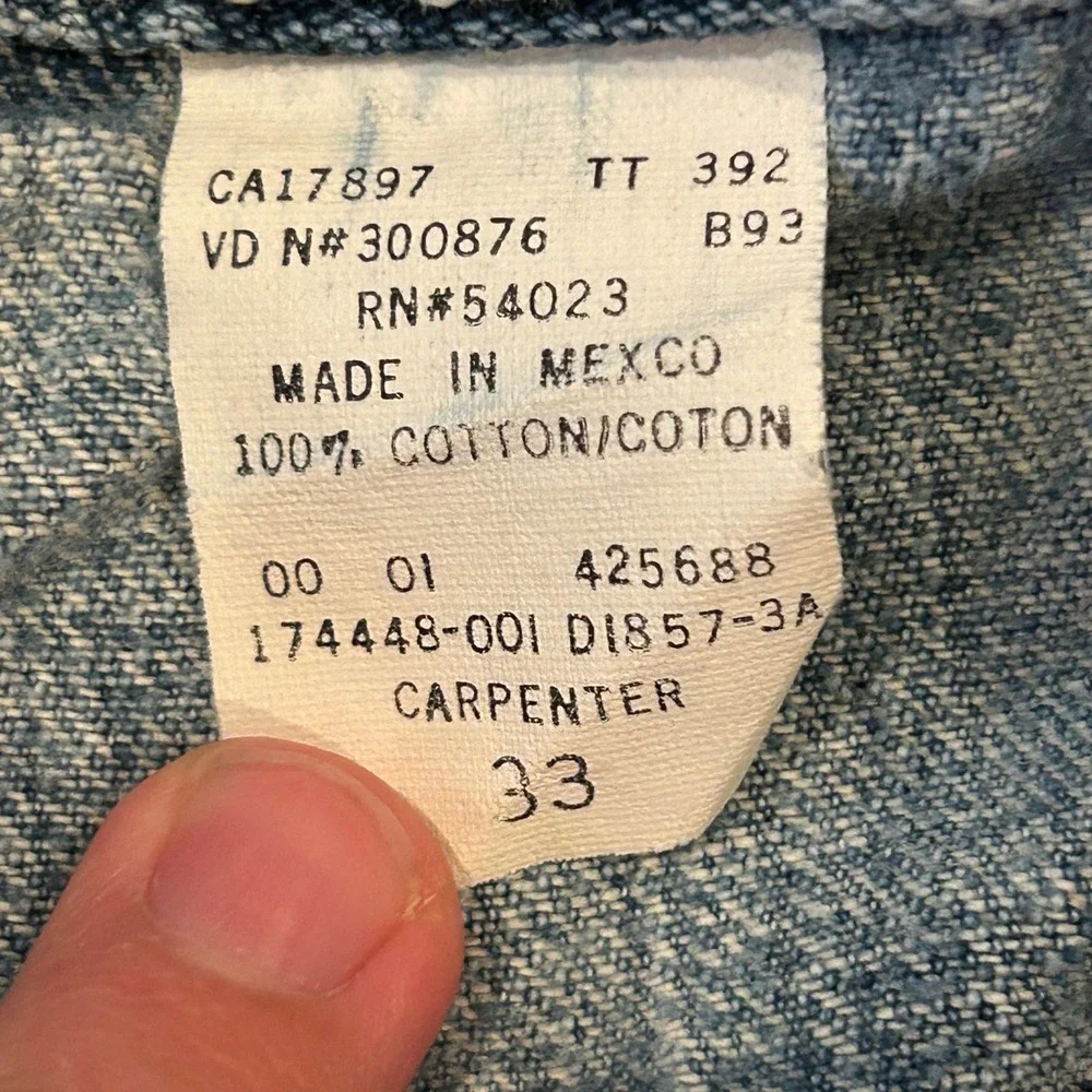 GAP Carpenter Jean Shorts Mens 33 Blue Denim Jorts 10